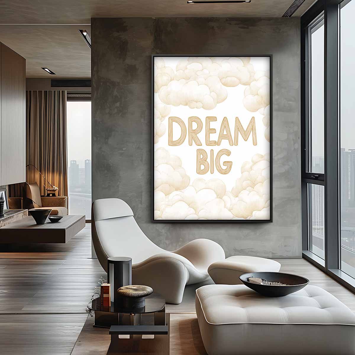 Droom Groots Wolkenkunst Kunstwerk-canvas-dibond-plexiglas-wanddecoratie-WallArtistic