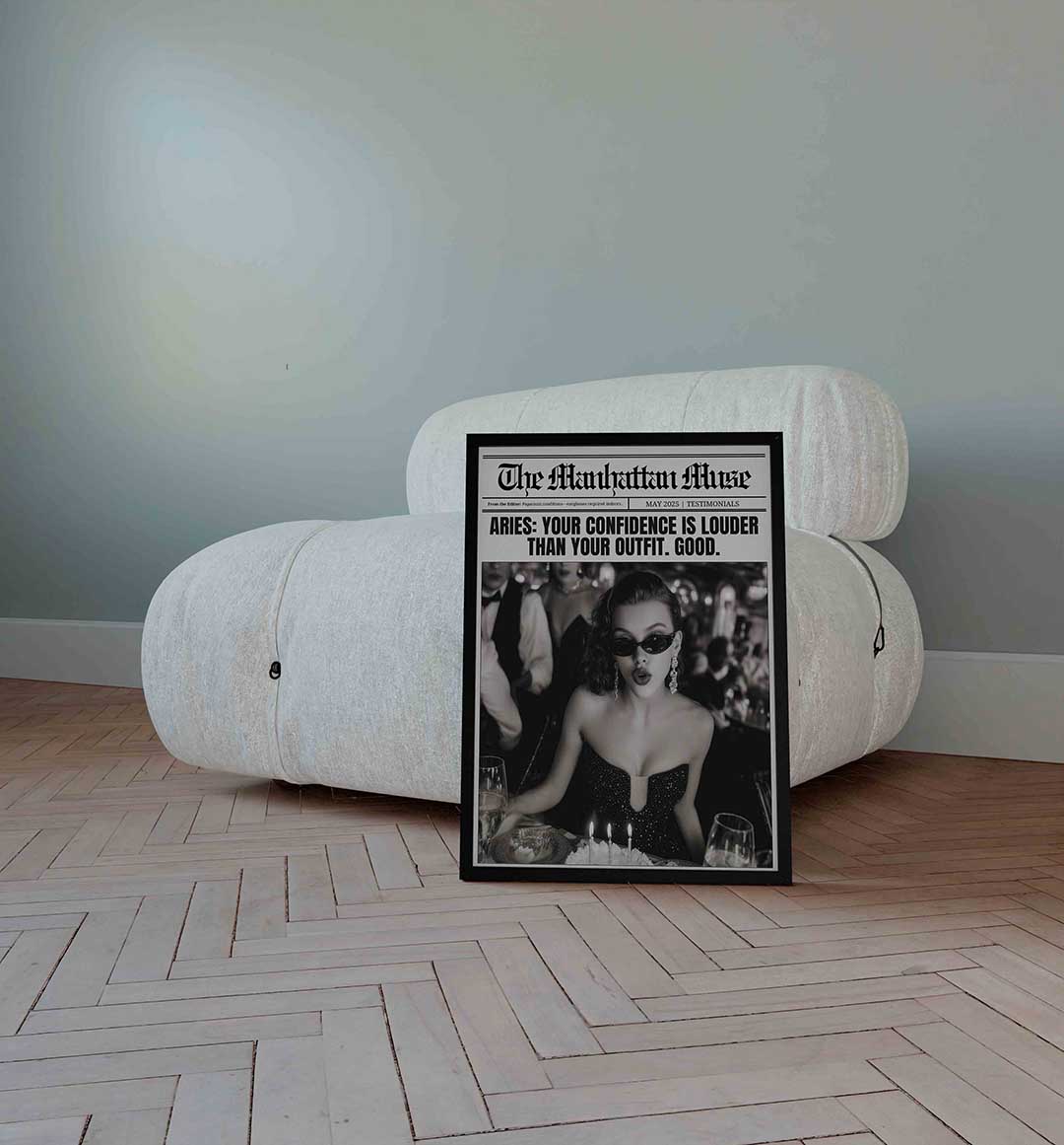 Vrouw met zonnebril Poster
