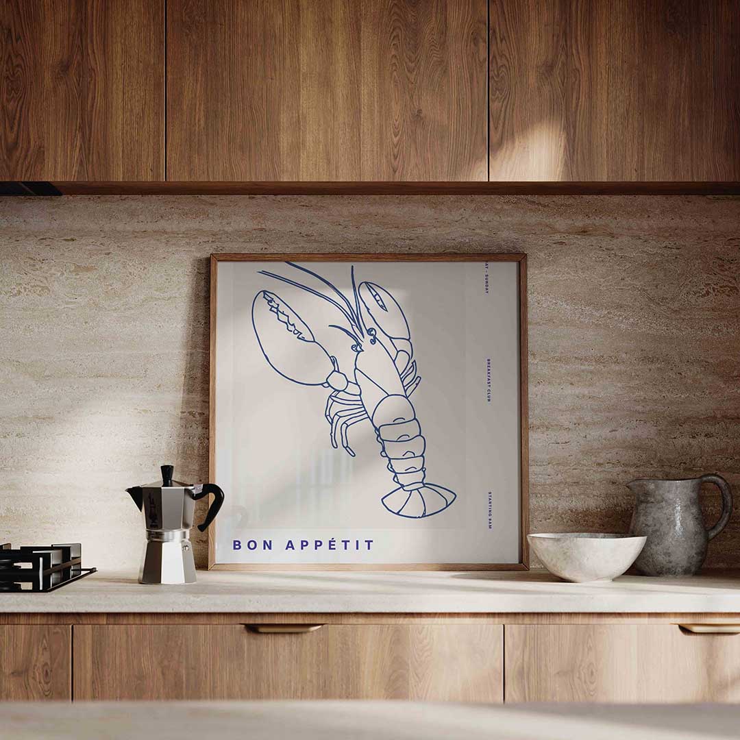 Kreeft illustratie Poster