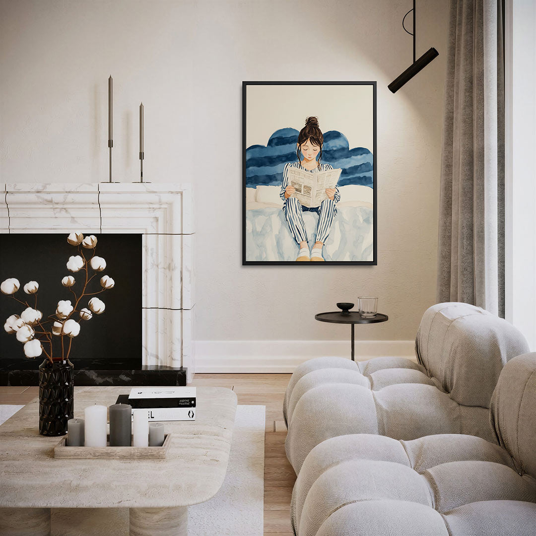 Ontspannen lezen Kunstwerk