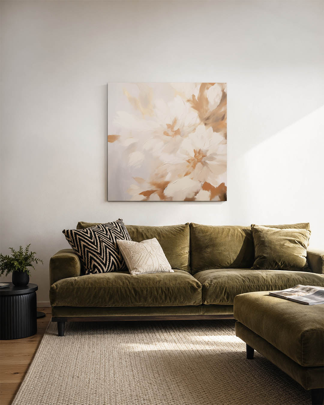 Dromerige bloemen Kunstwerk