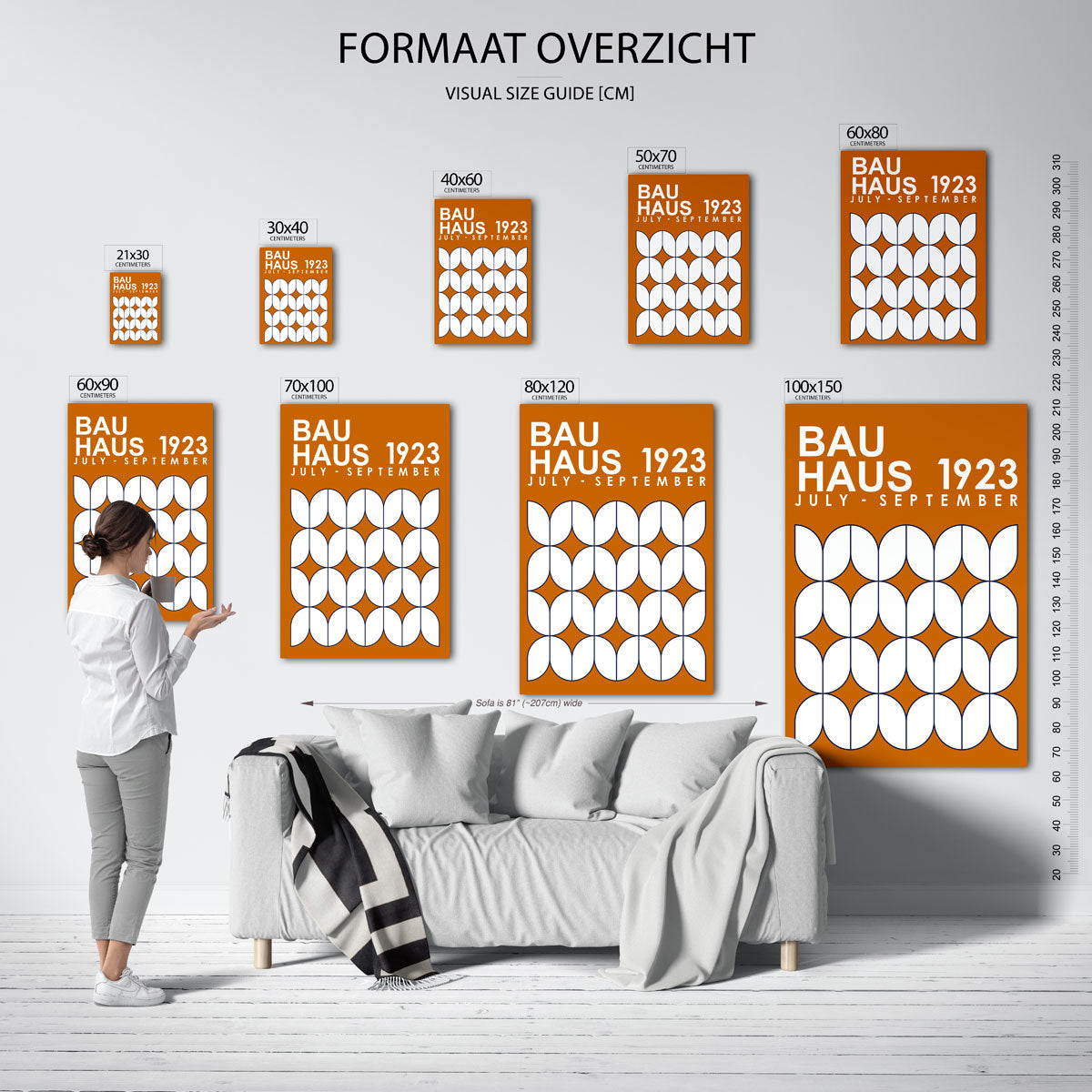 Vormritme en kleur Poster