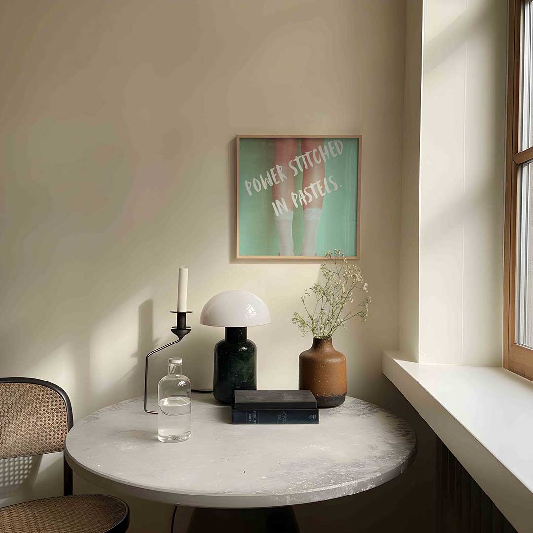 Pastel benen Poster