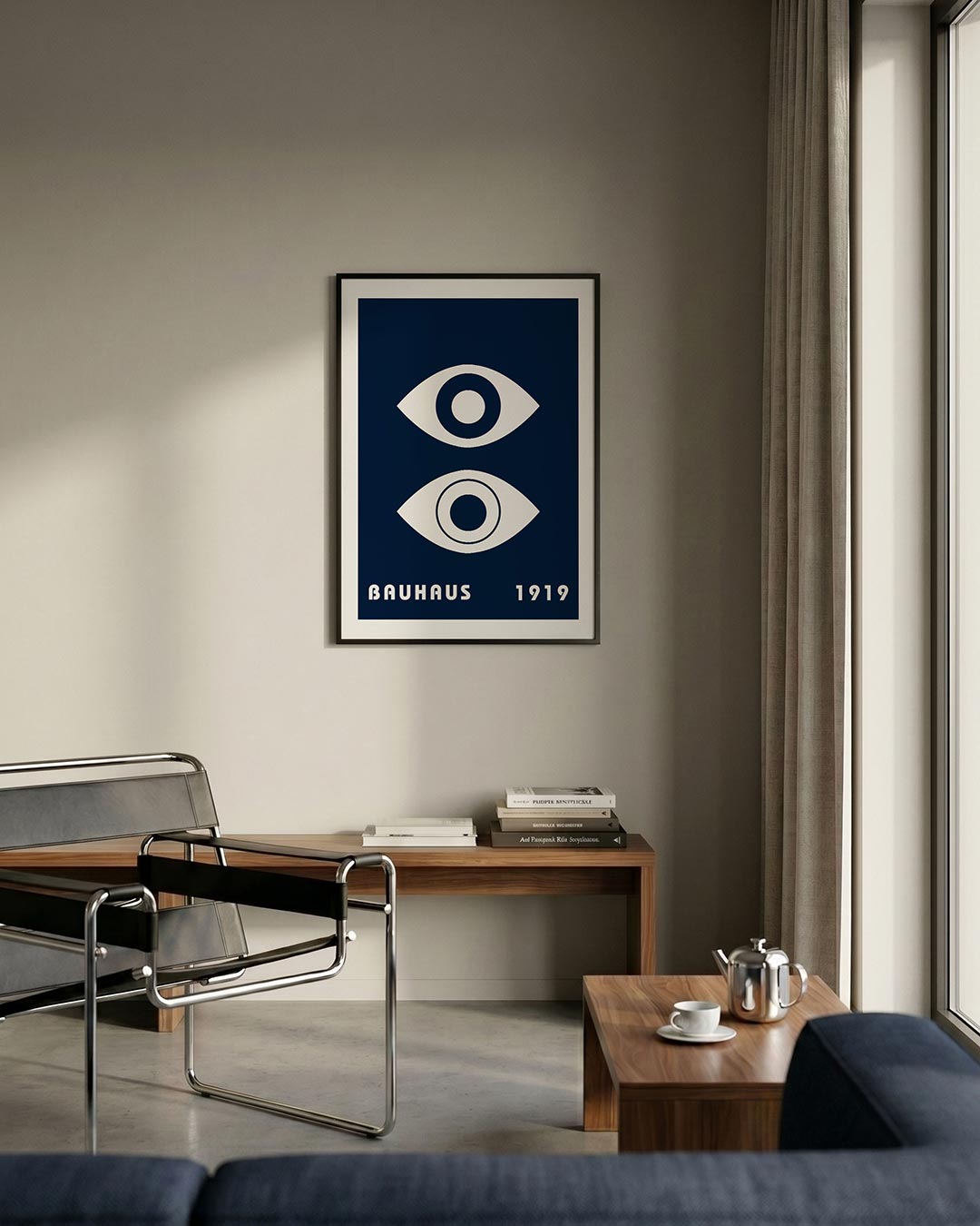Oogvormen en tekst Poster