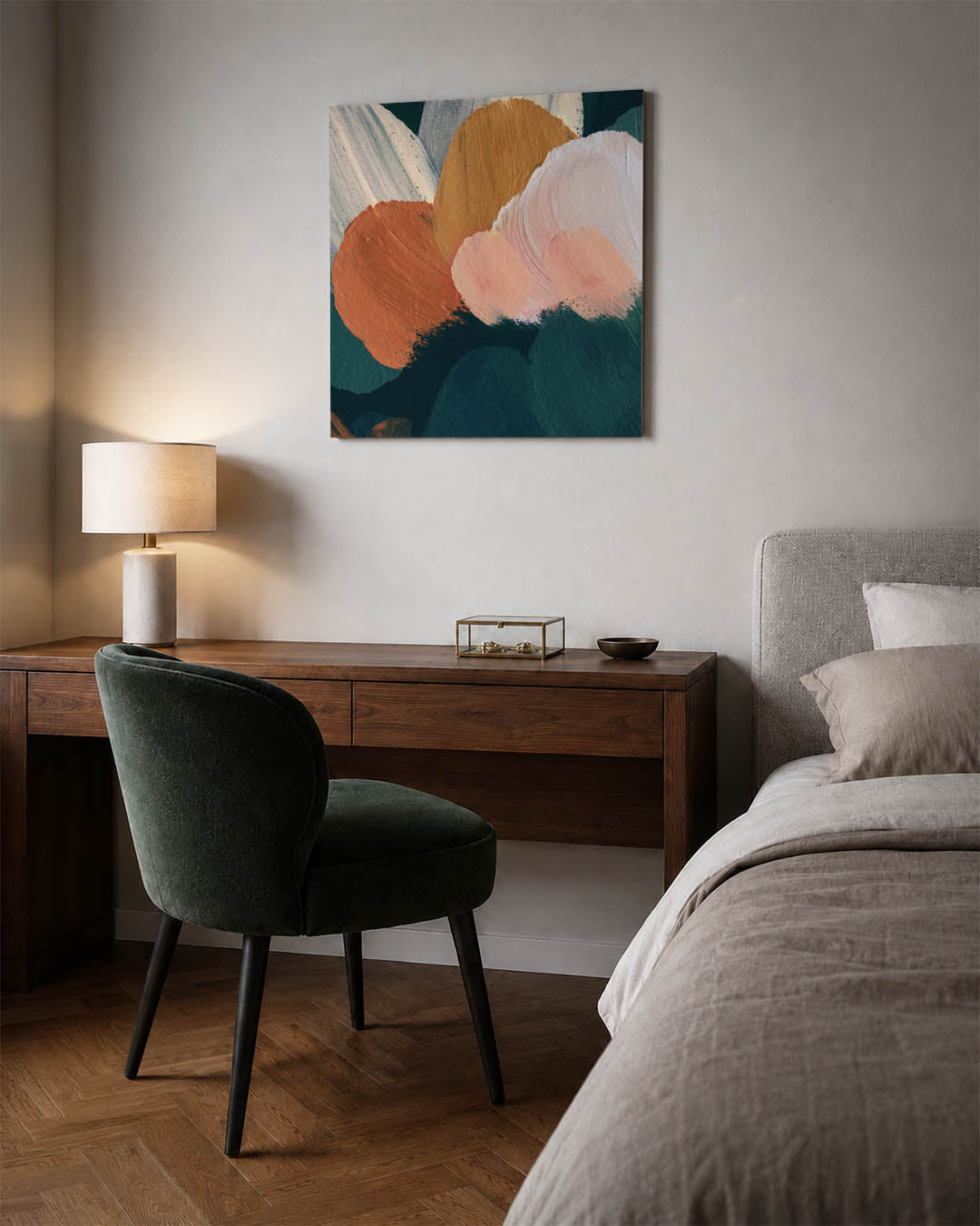 Organische kleurencompositie Kunstwerk
