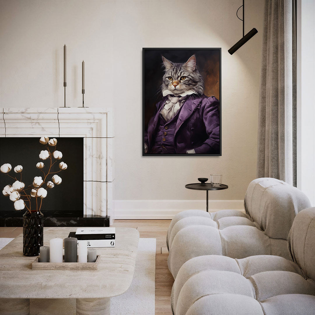 Kat portret Kunstwerk