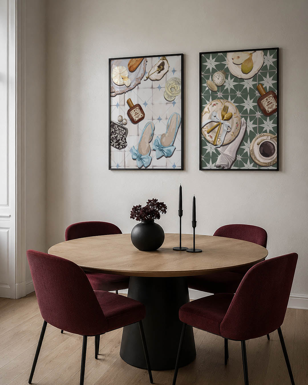 Elegante tafelscène Posterset