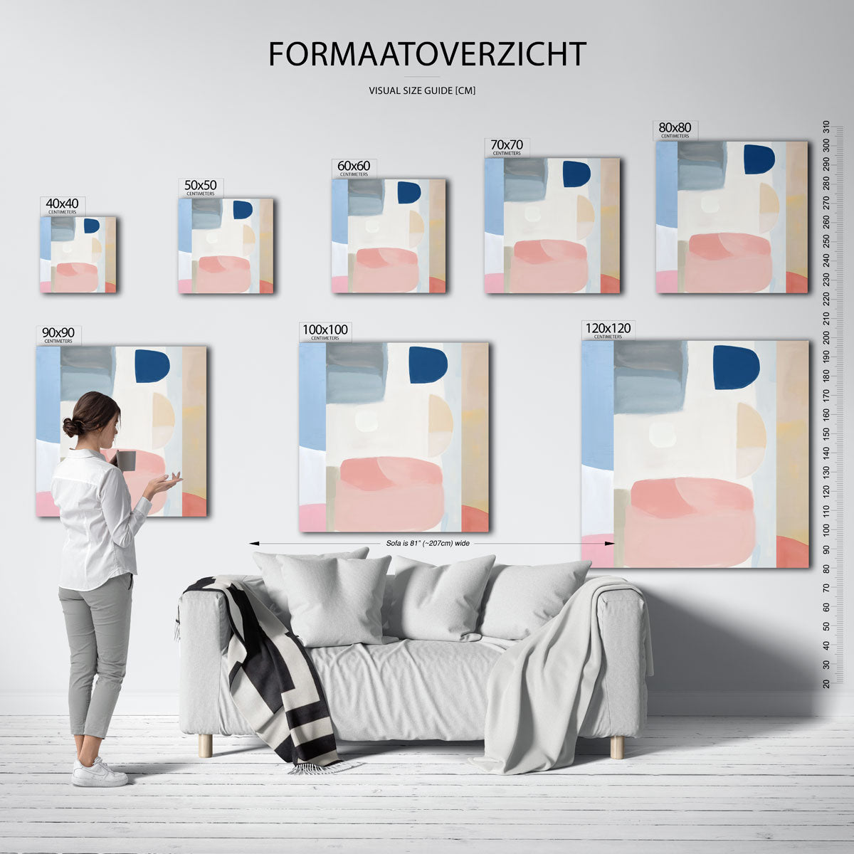 Abstracte vormen Poster