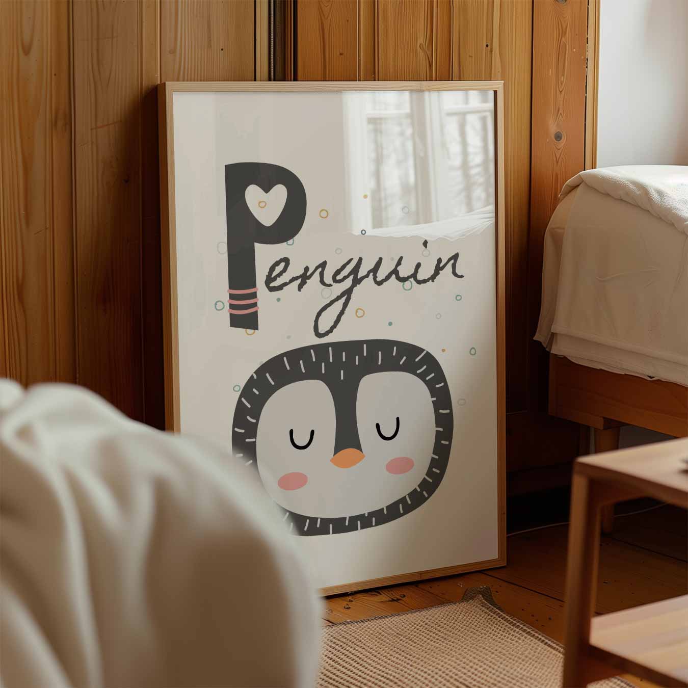 Snoezige Pinguïn Poster-WallArtistic