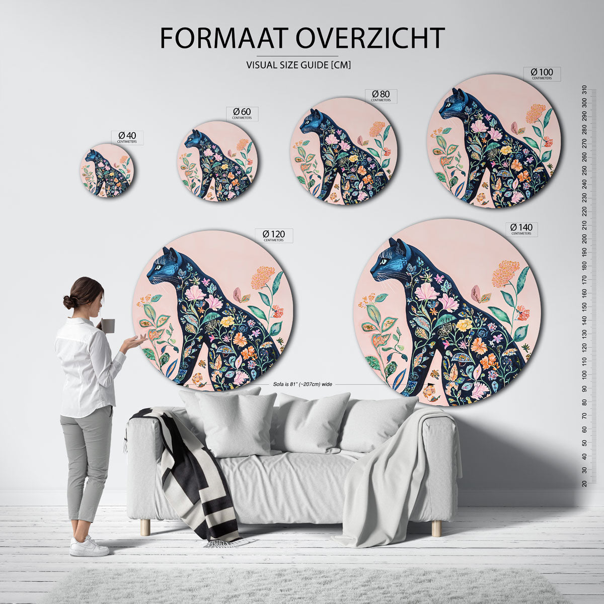 Bloemenkat Muurcirkel