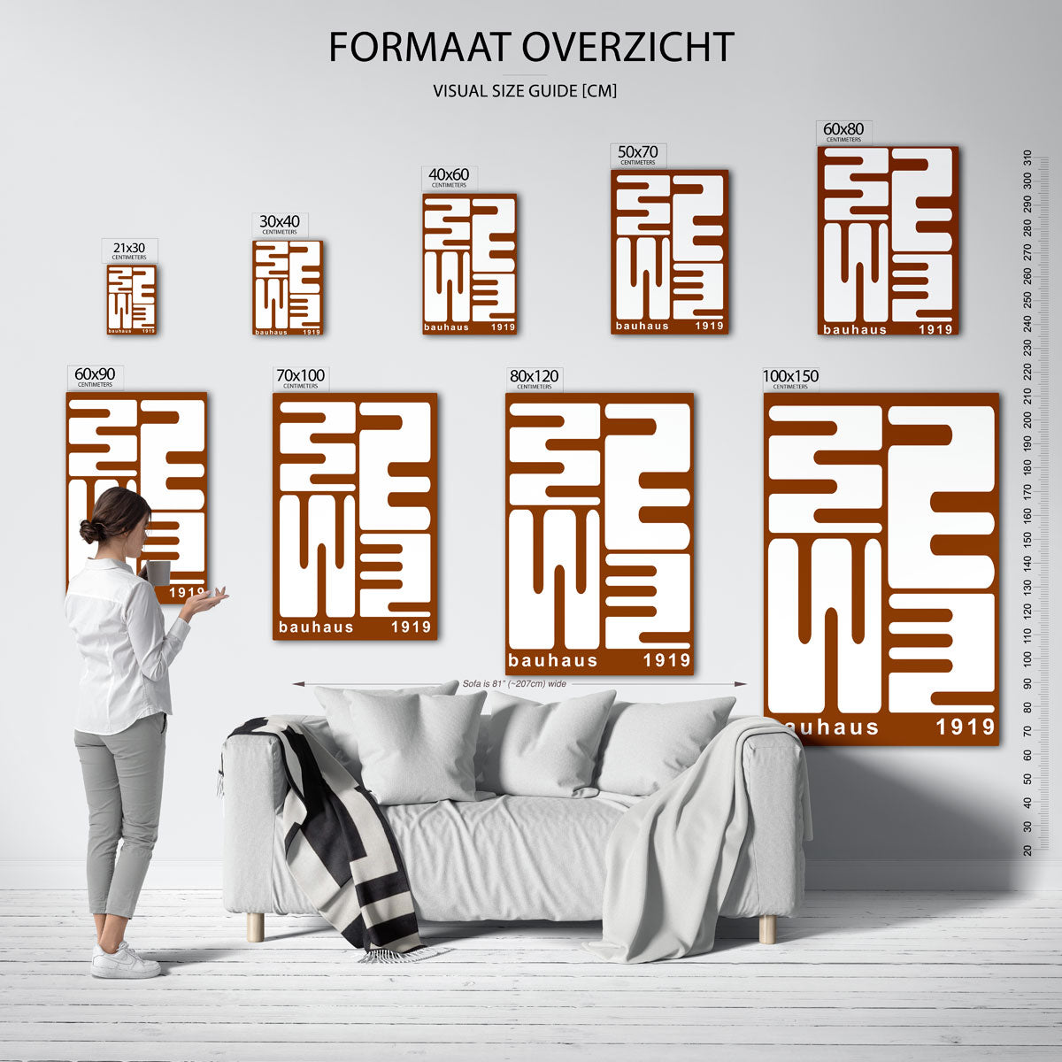 Vorm en lijnenspel Poster