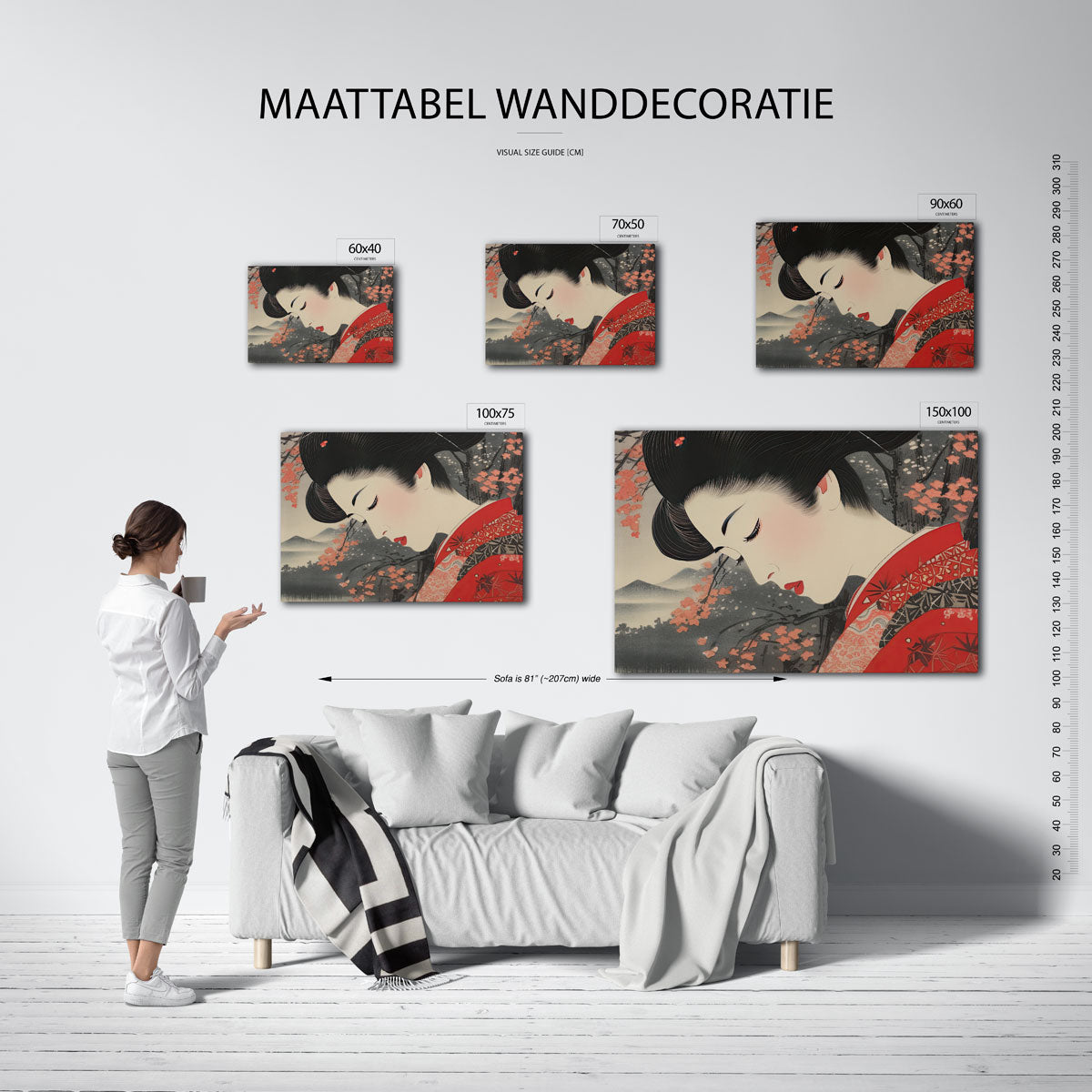 Vrouwelijk portret Kunstwerk