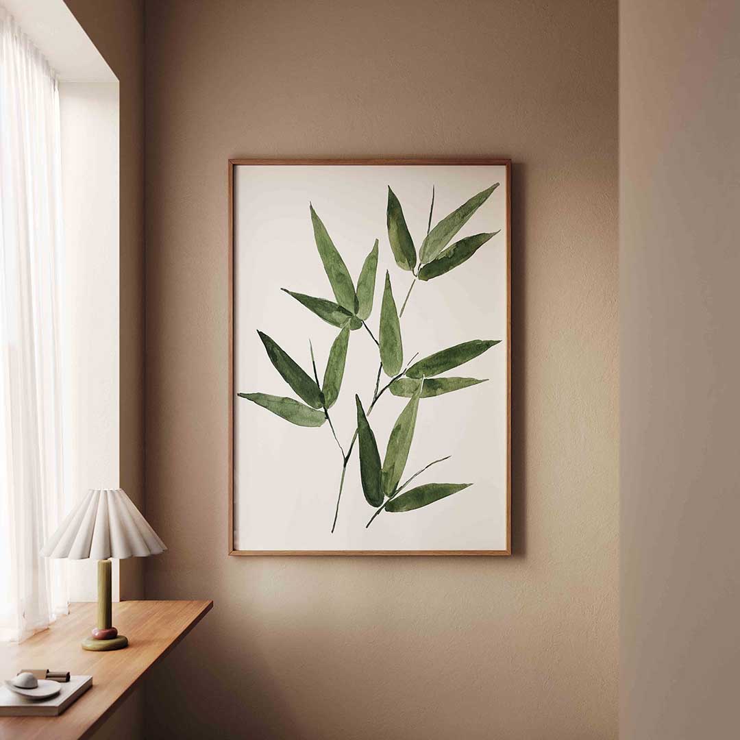 Bamboe bladeren Poster