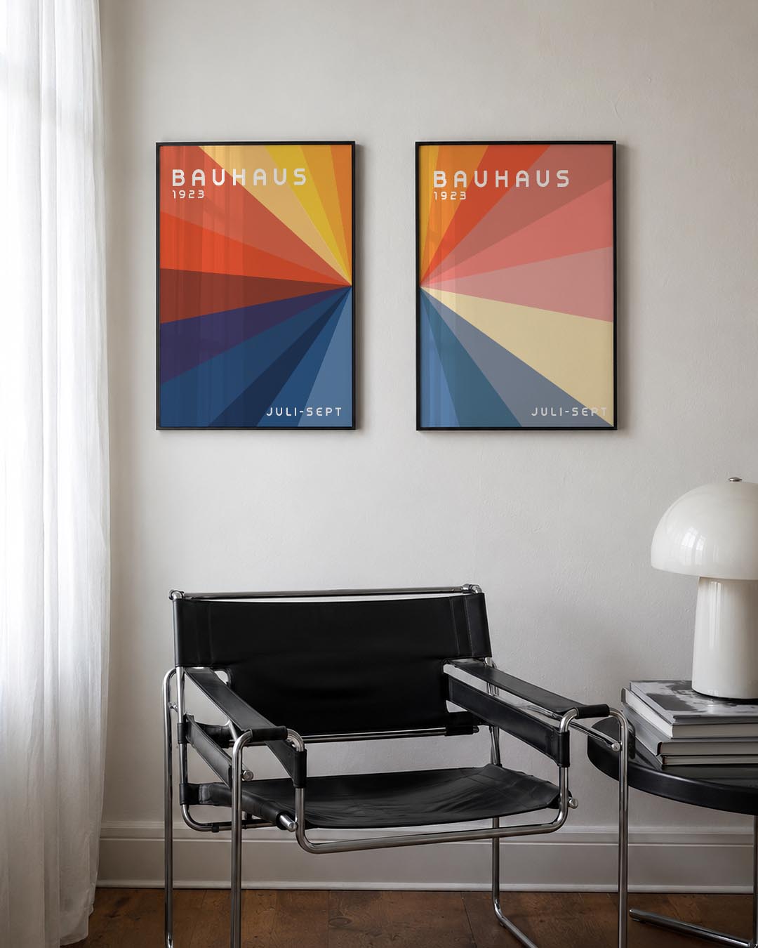 Stralende kleurstralen Posterset