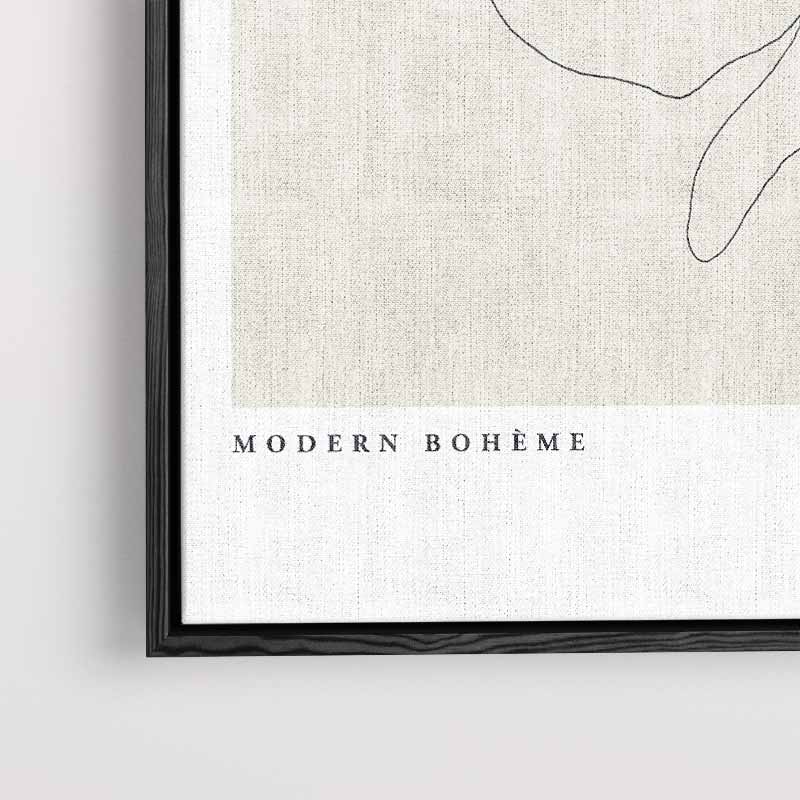 Minimalistische Citruslijntekening Kunstwerk-canvas-dibond-plexiglas-wanddecoratie-WallArtistic