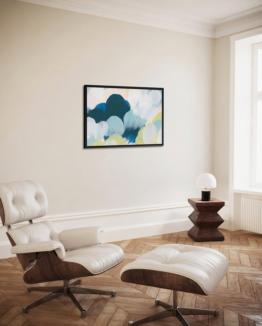 Kleurrijke borstelstreken Kunstwerk