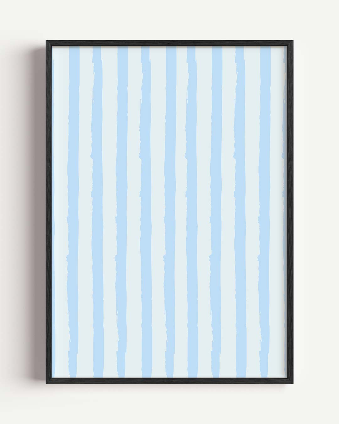 Rustige Blauwgestreepte Poster-WallArtistic