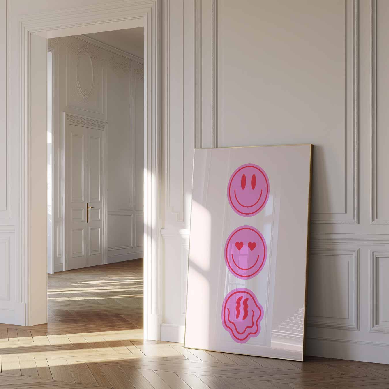 Kleurrijke Emoticon Vibes Poster-WallArtistic