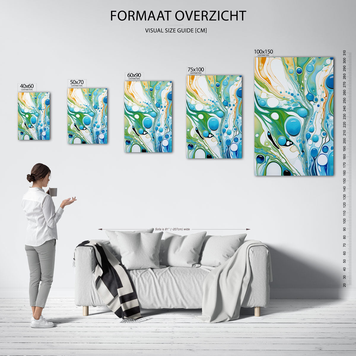 Organische vormen Kunstwerk
