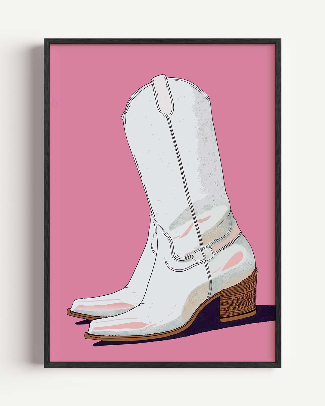 Trendy Cowboylaarzen Poster-WallArtistic