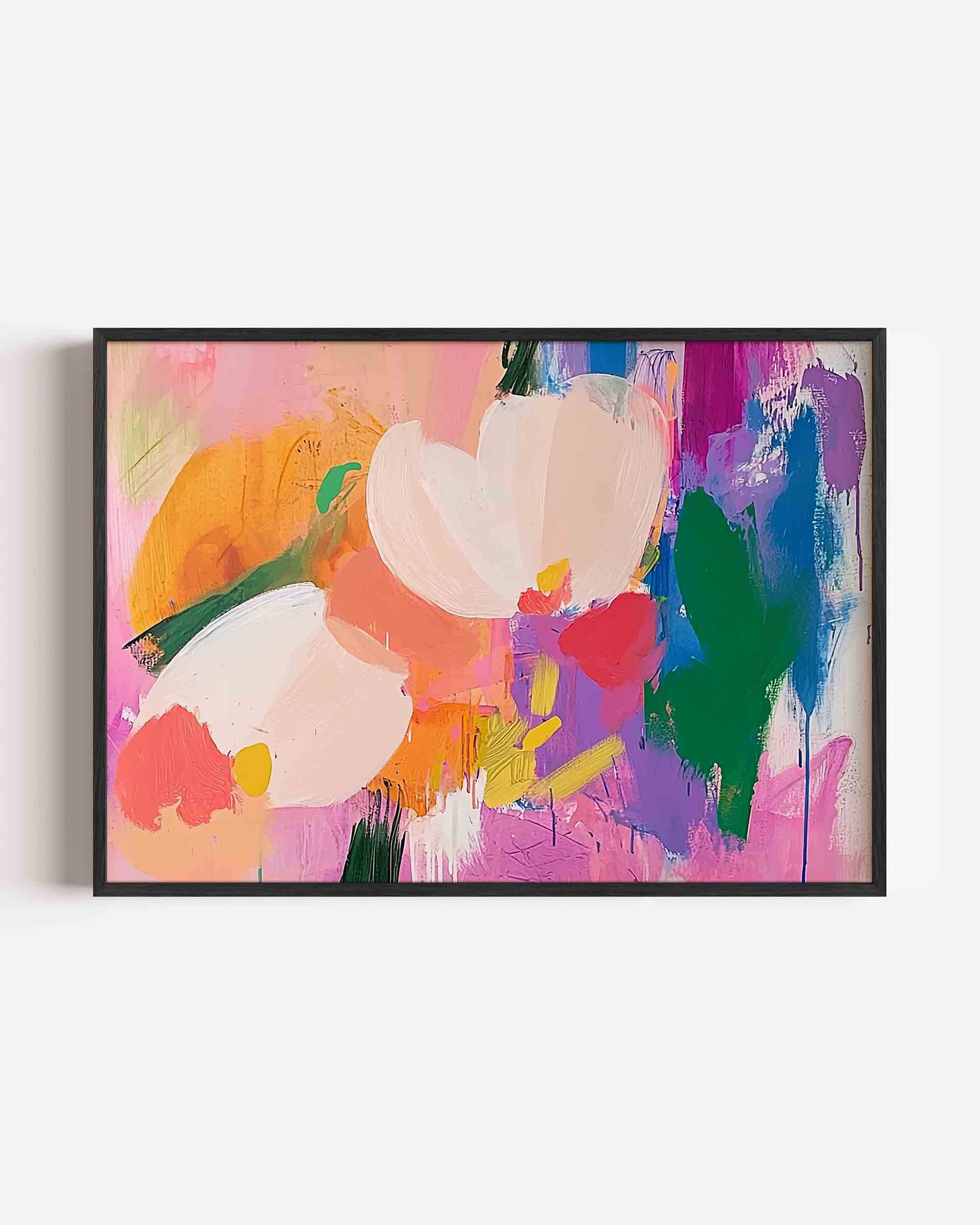 Bloem abstractie Poster