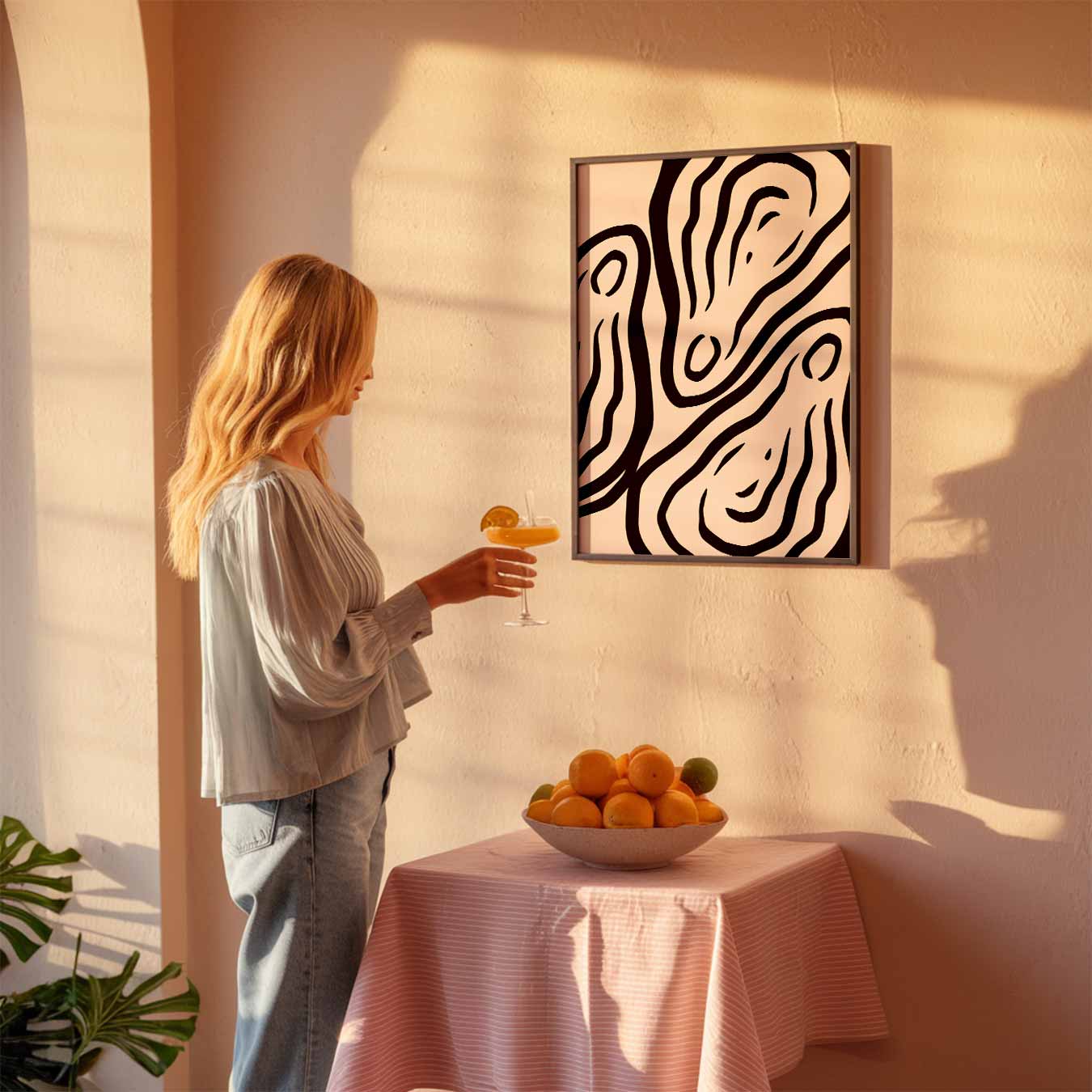 Stijlvolle Abstracte Kunstposter-WallArtistic