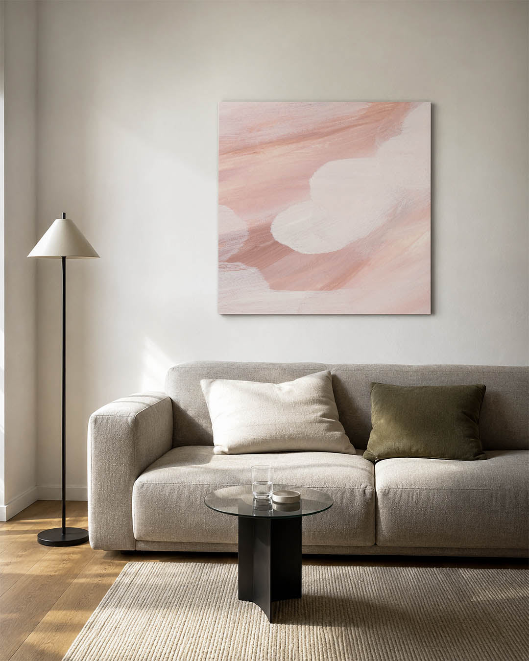 Zachte kleuren vormen Kunstwerk