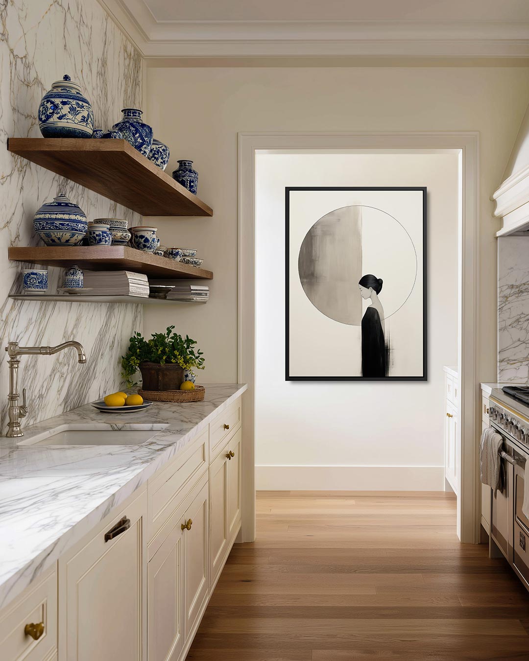 Vrouwensilhouet Kunstwerk