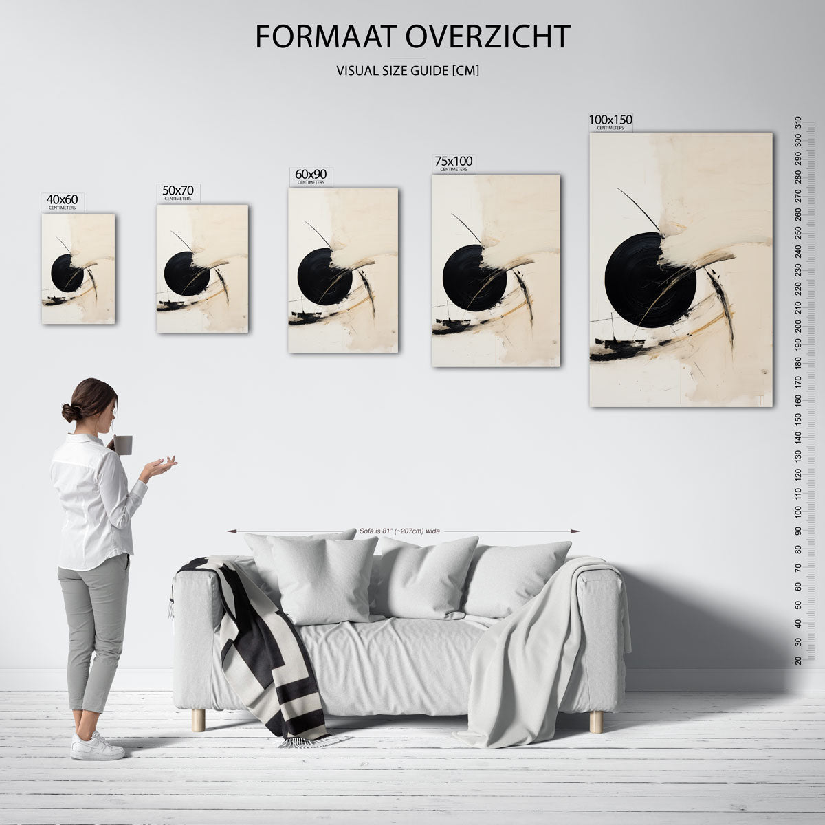 Cirkelcompositie Kunstwerk
