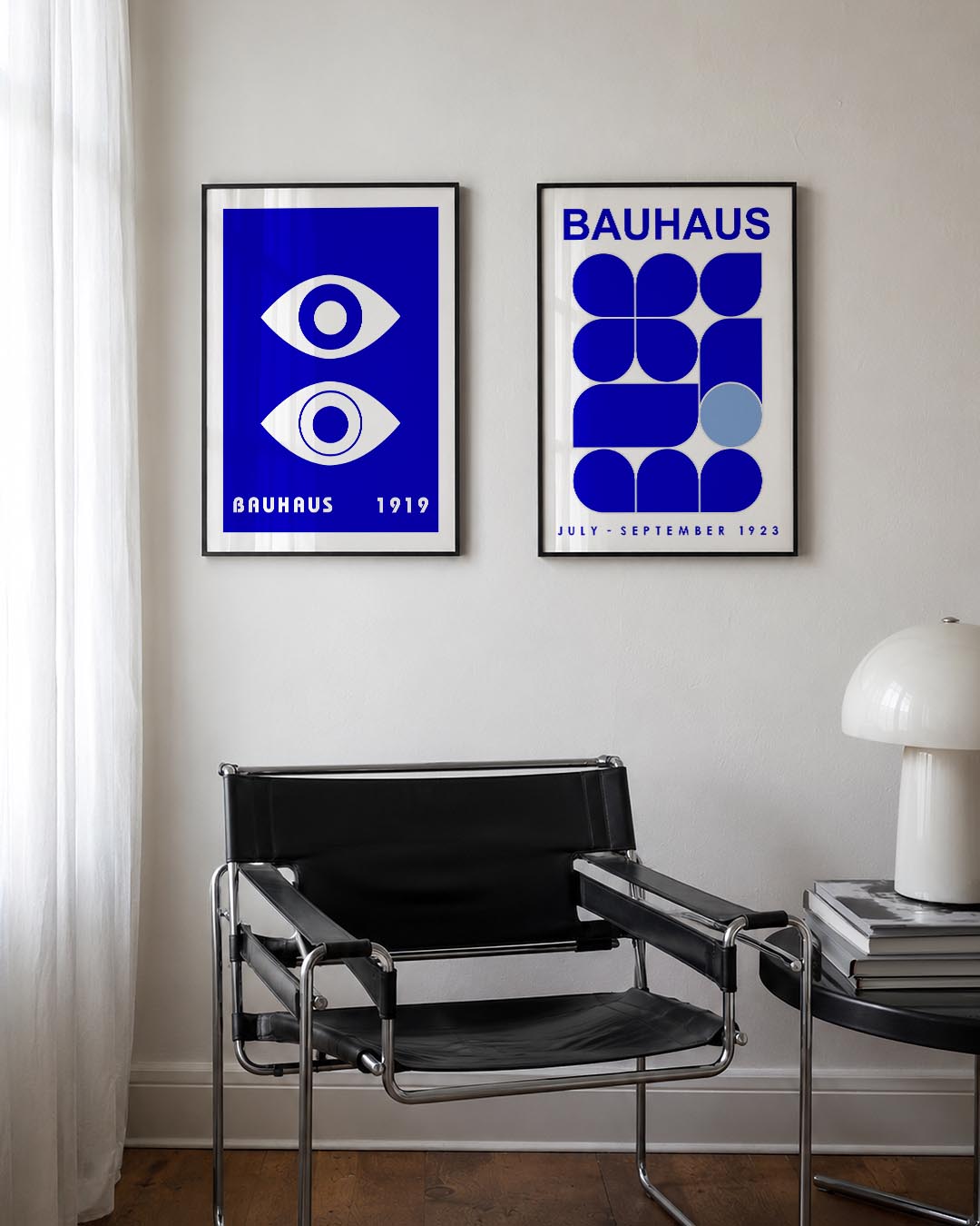 Oogvormen blauw Posterset