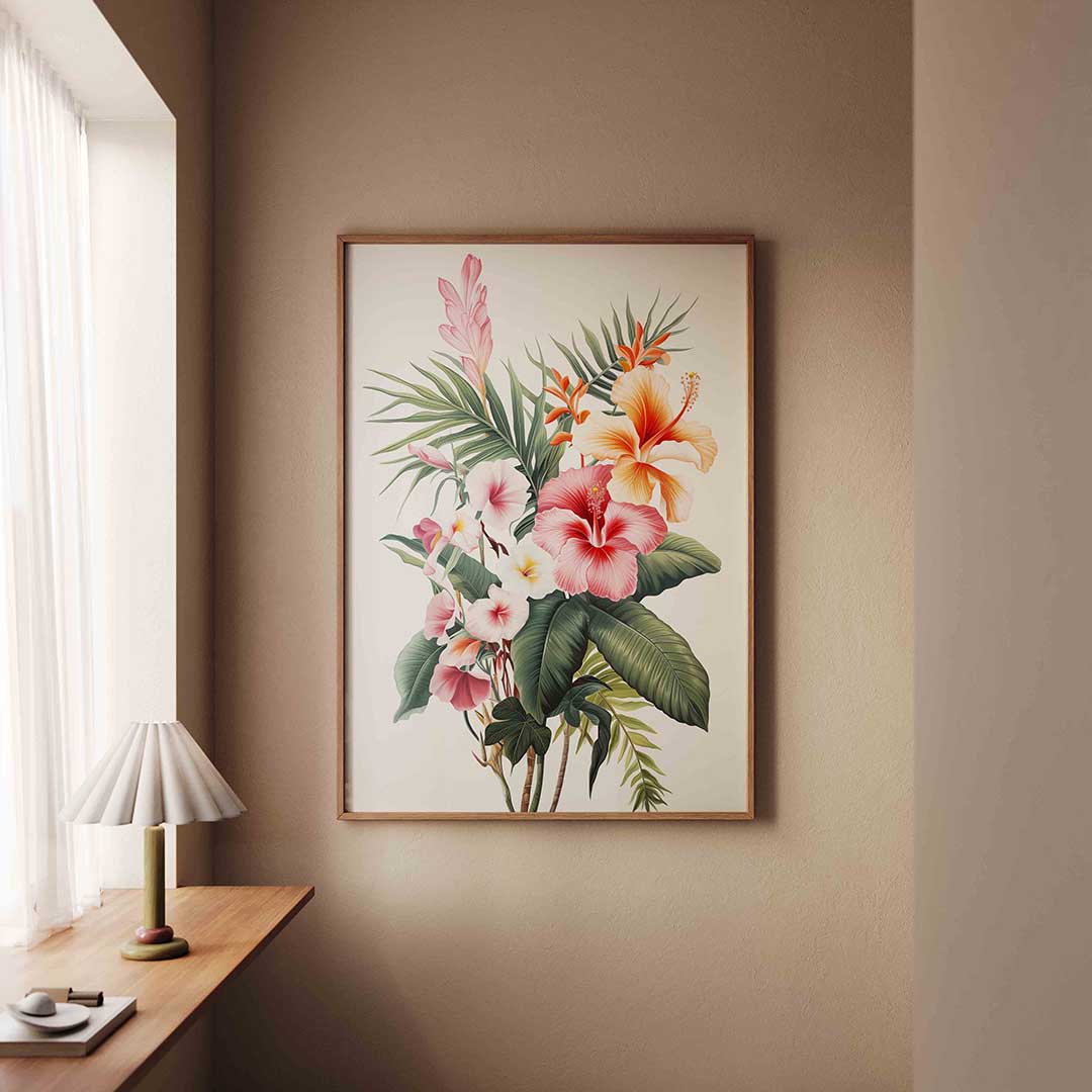 Tropische bloemen Poster