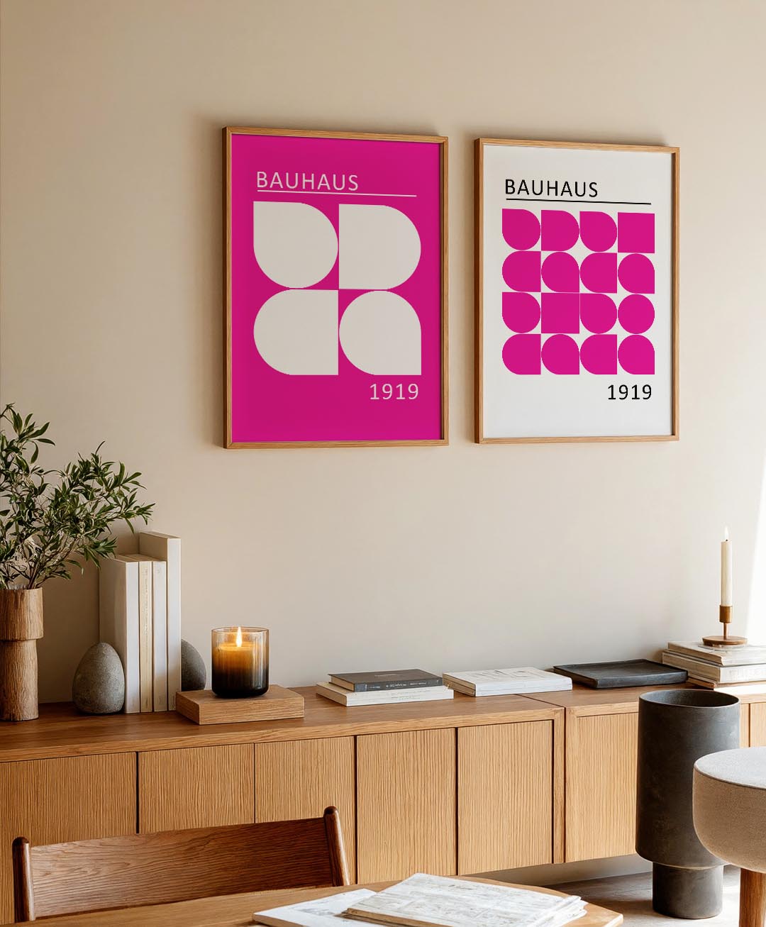 Vormen en kleurvlakken Posterset