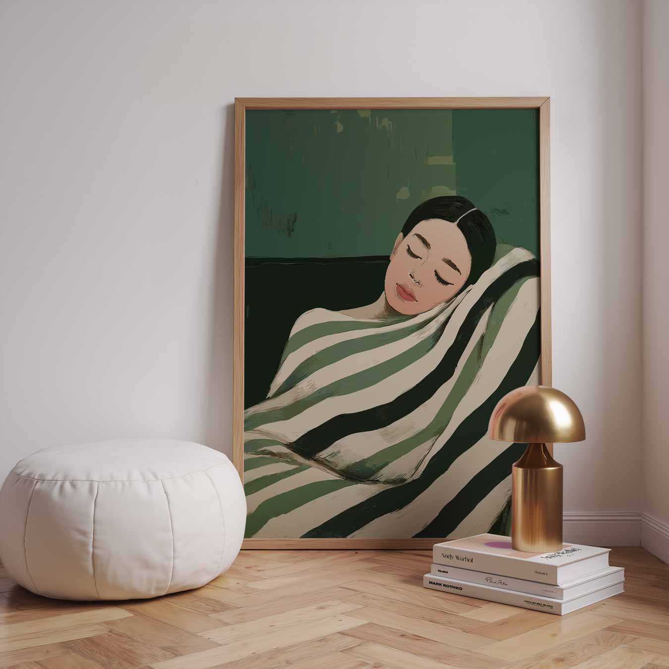 Dromerige Groen Getinte Poster-WallArtistic