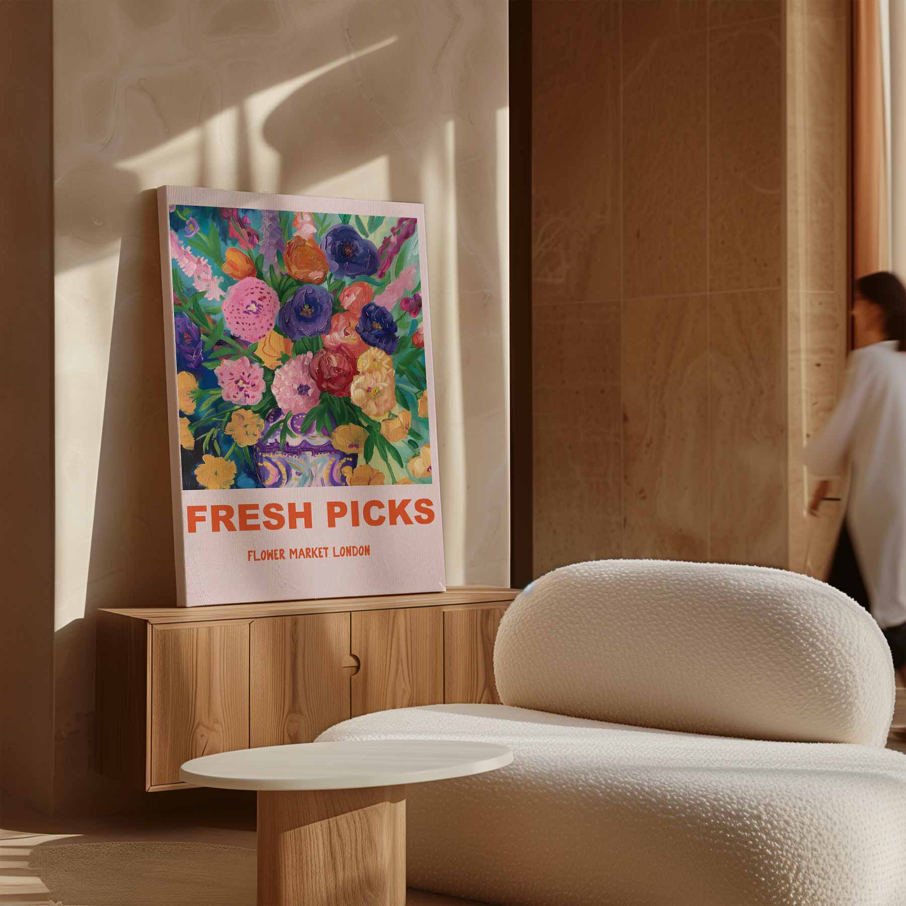 Bloemenpracht in Londen Kunstwerk-canvas-dibond-plexiglas-wanddecoratie-WallArtistic