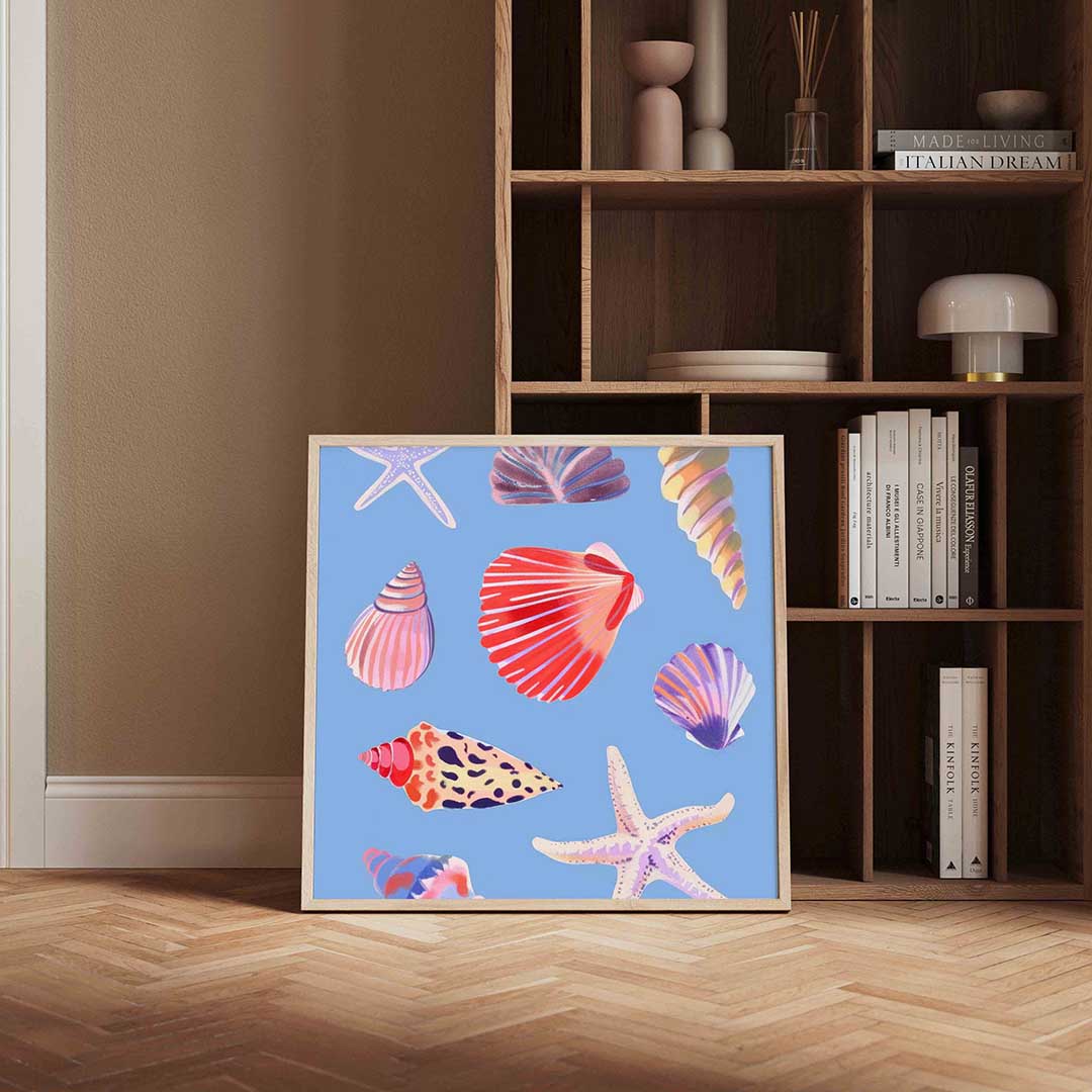 Schelpen en zeesterren Poster