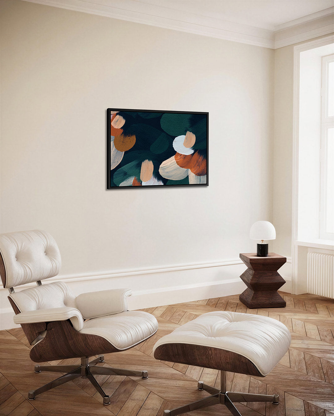 Dynamische penseelstreken Kunstwerk