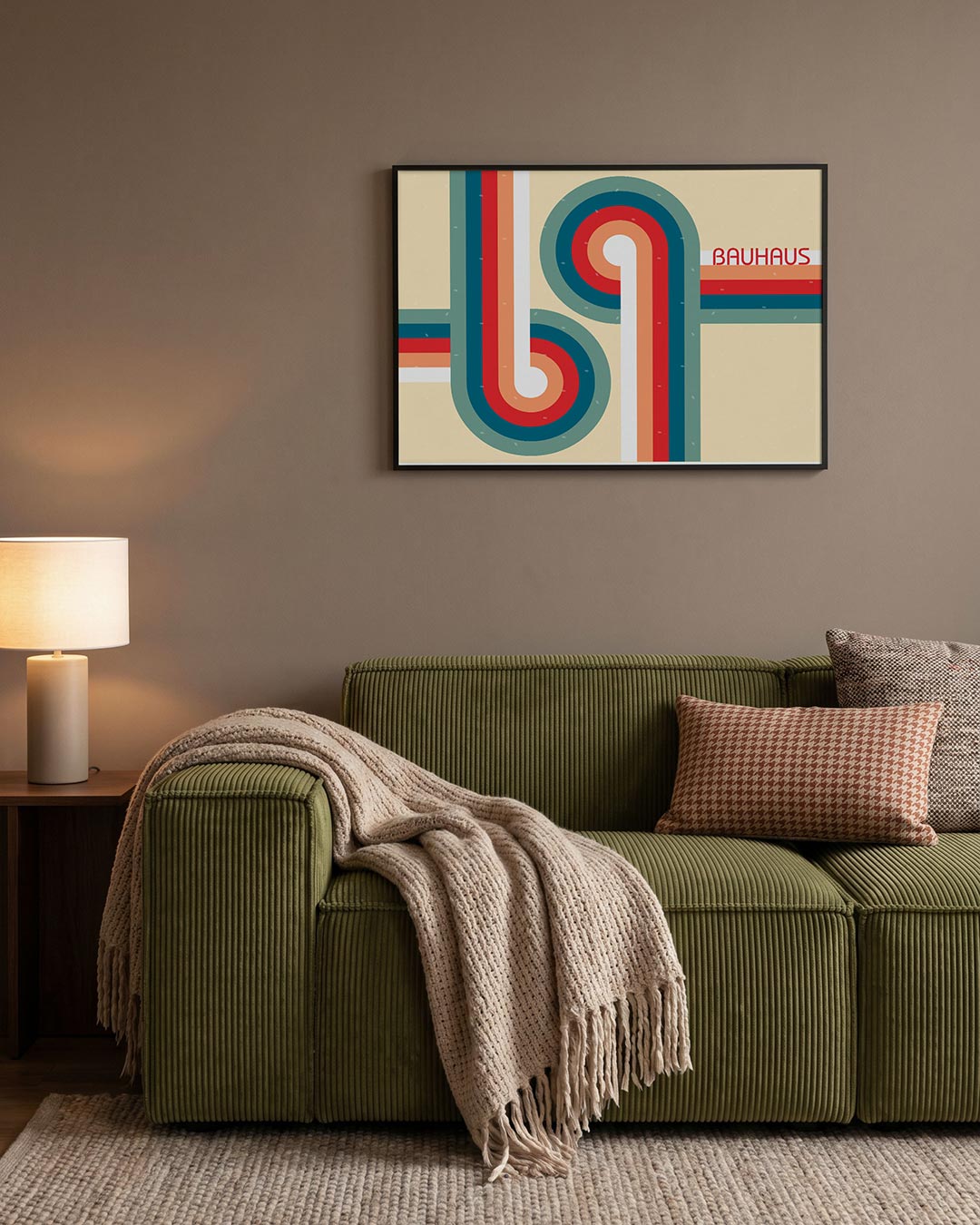 Kleurrijke lijnen Poster