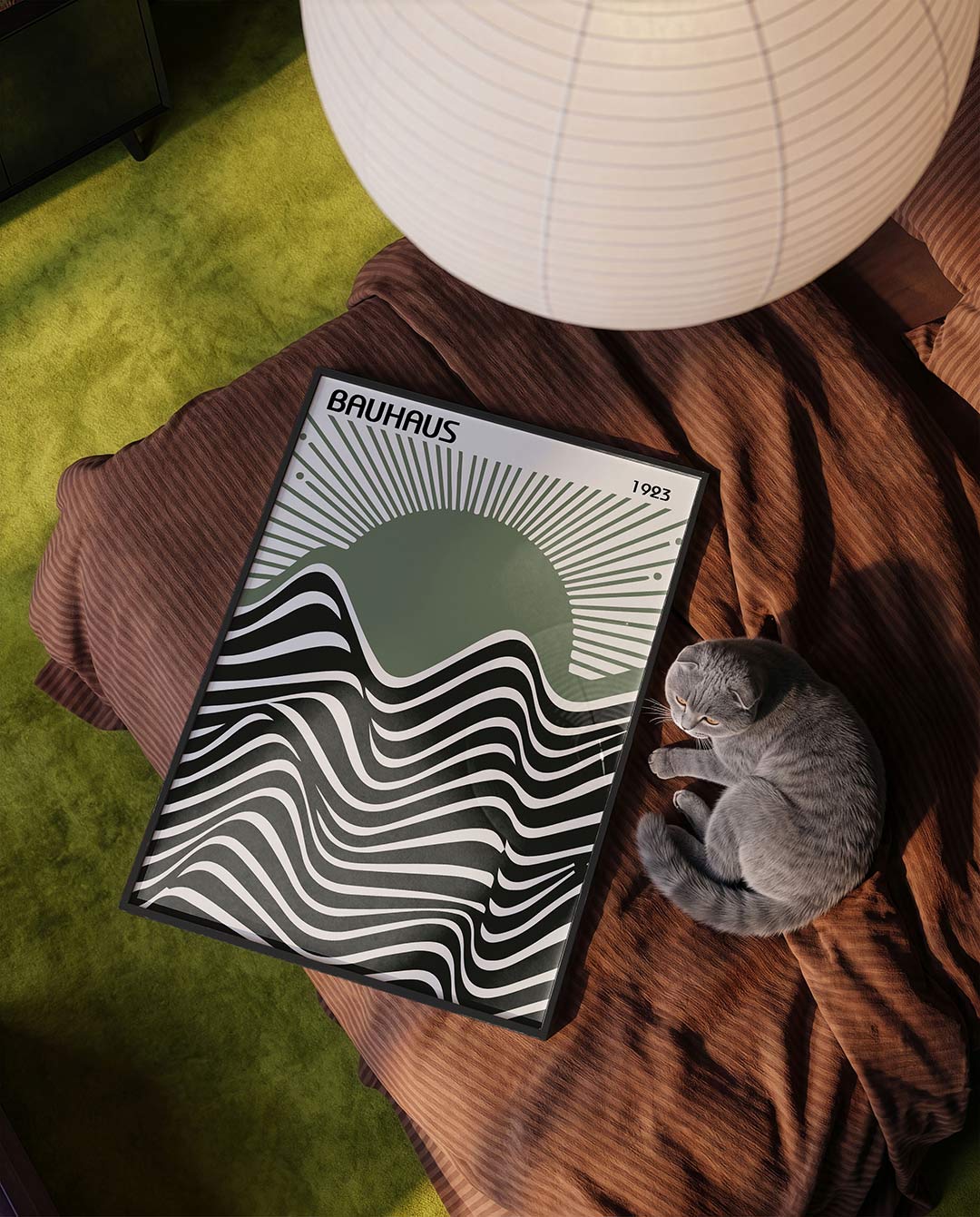 Golvend lijnenspel Poster