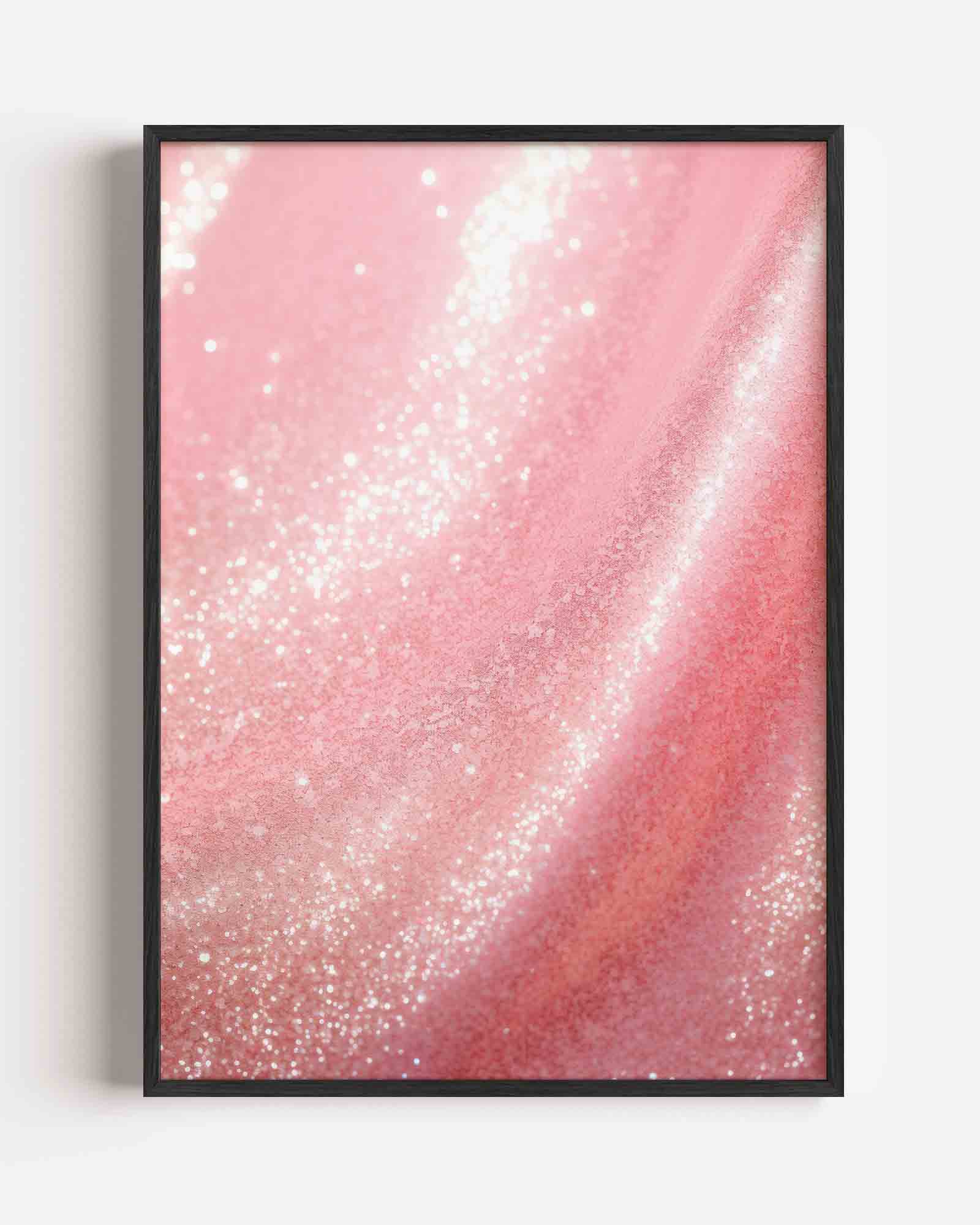 Glinsterende roze textuur Poster
