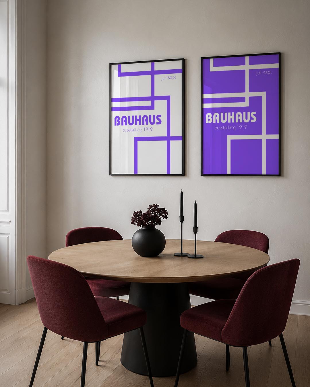 Lijnen en kleurvlakken Posterset