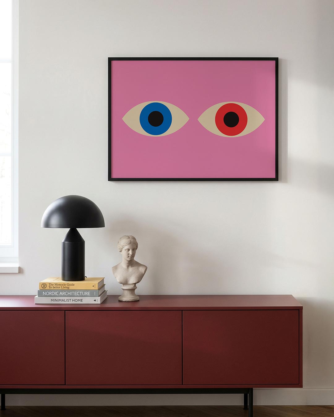 Oogvormen en kleur Poster