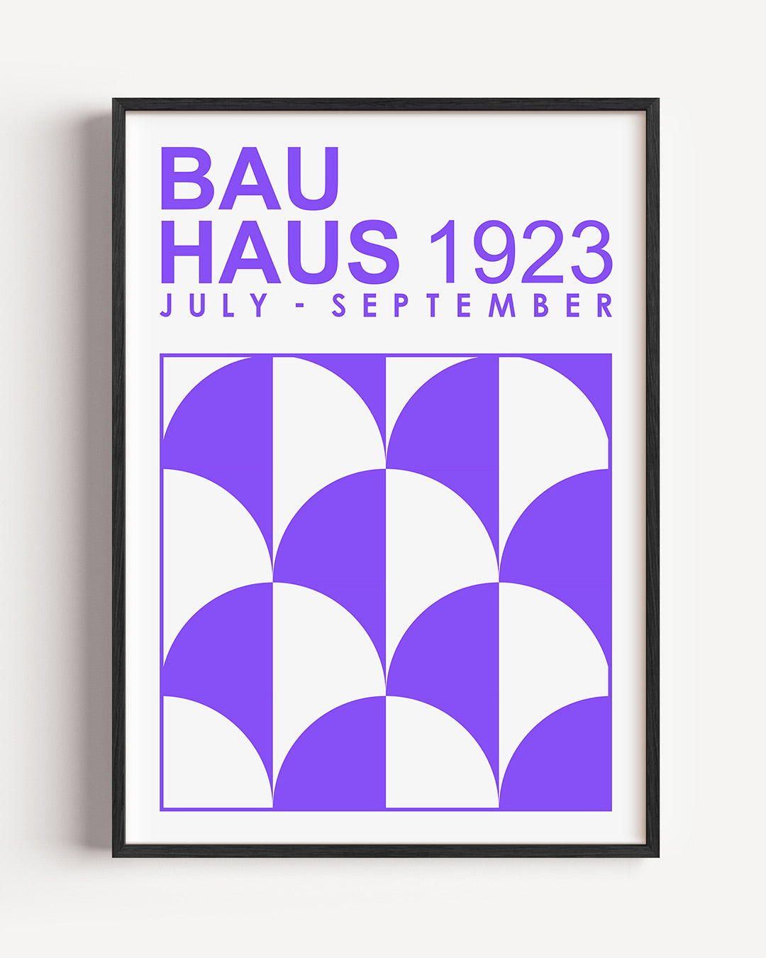 Halve cirkelpatronen Poster