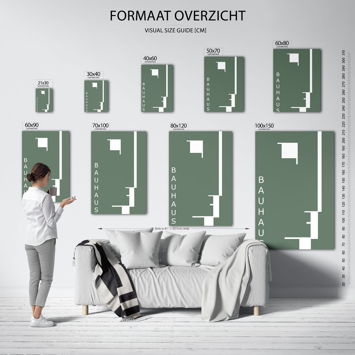 Lijnen en vlakken Poster