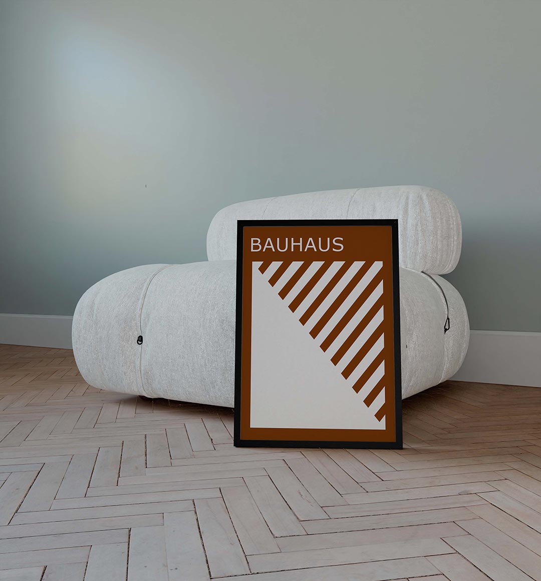 Diagonal lijnen Poster