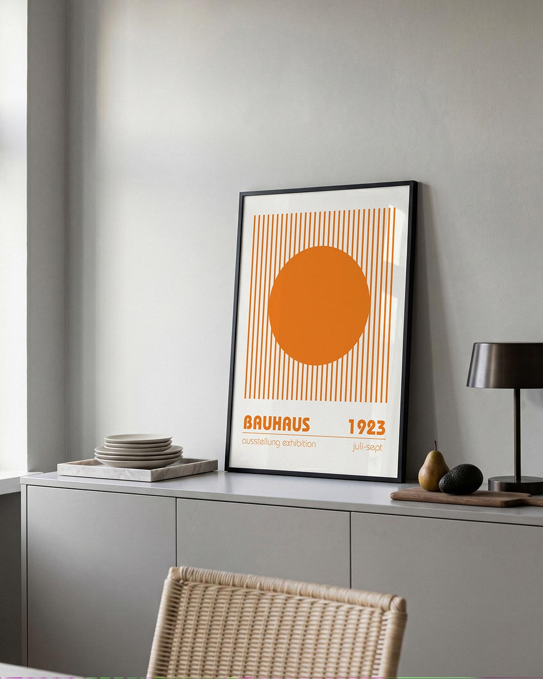 Cirkel en lijnen Poster