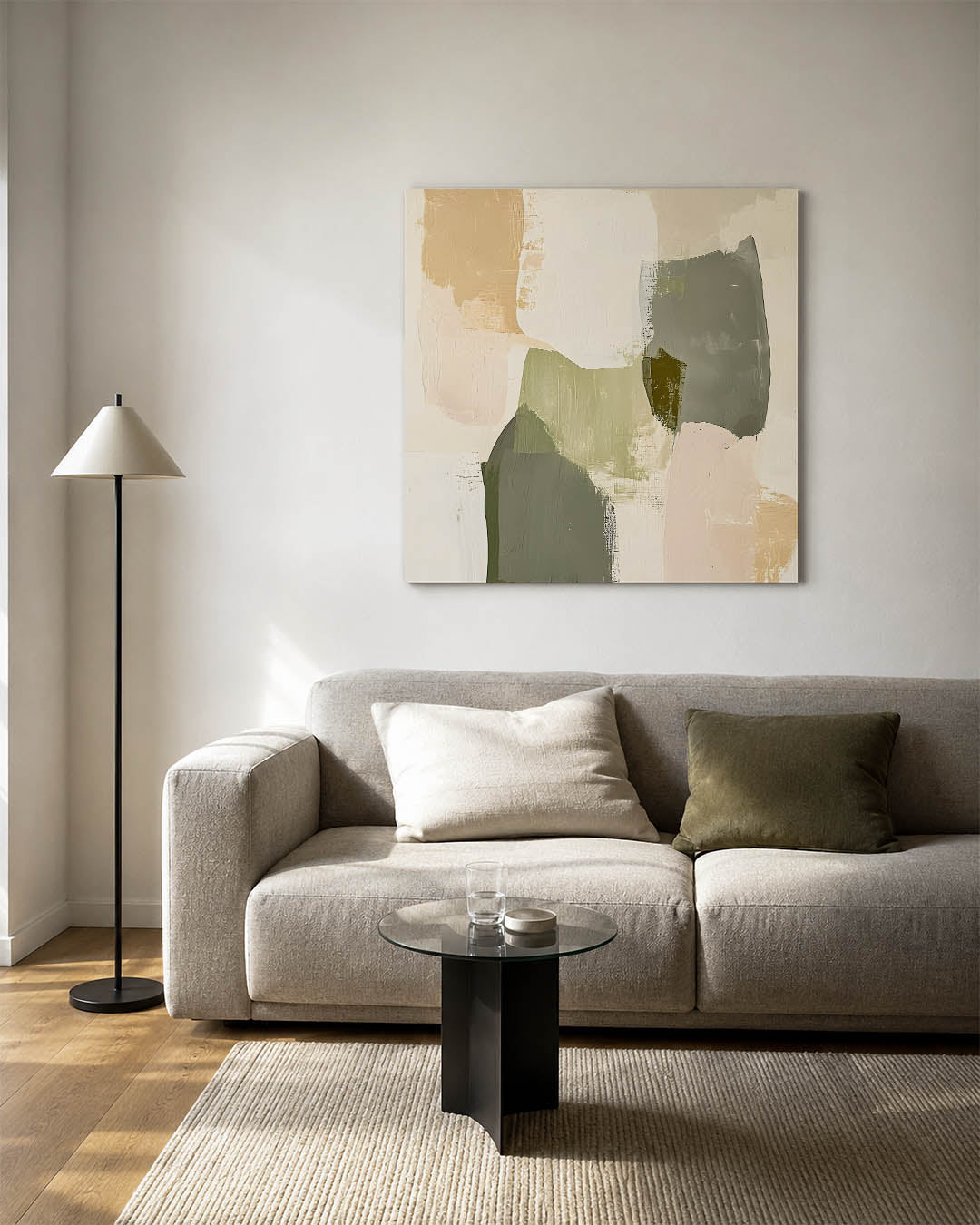 Organische vormen compositie Kunstwerk