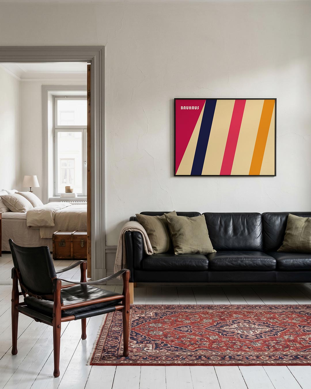 Schuine kleurvlakken Poster