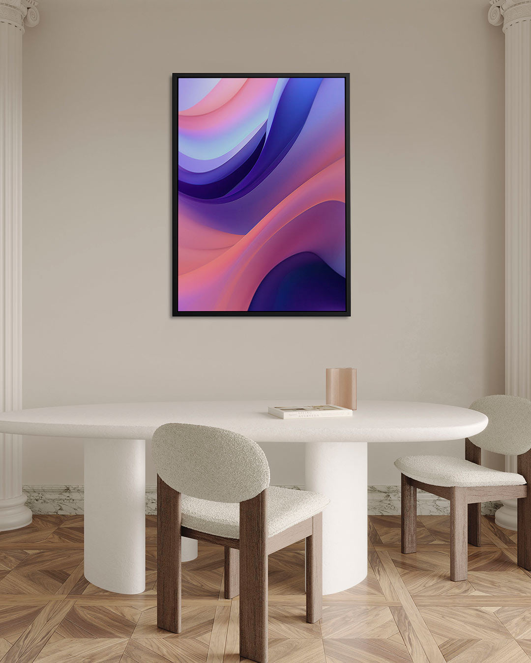 Golvende kleuren Kunstwerk