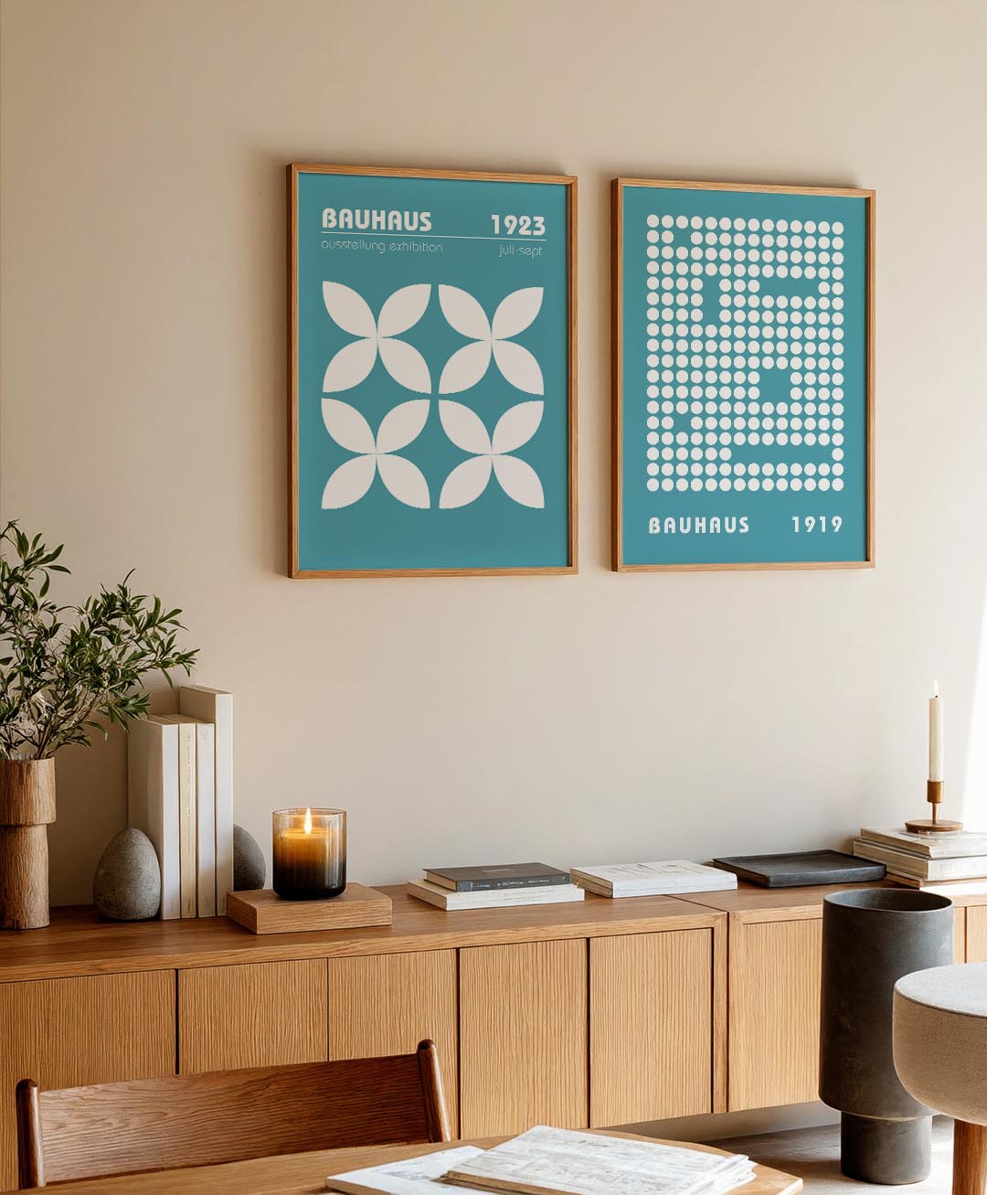 Vormenspel en kleur Posterset
