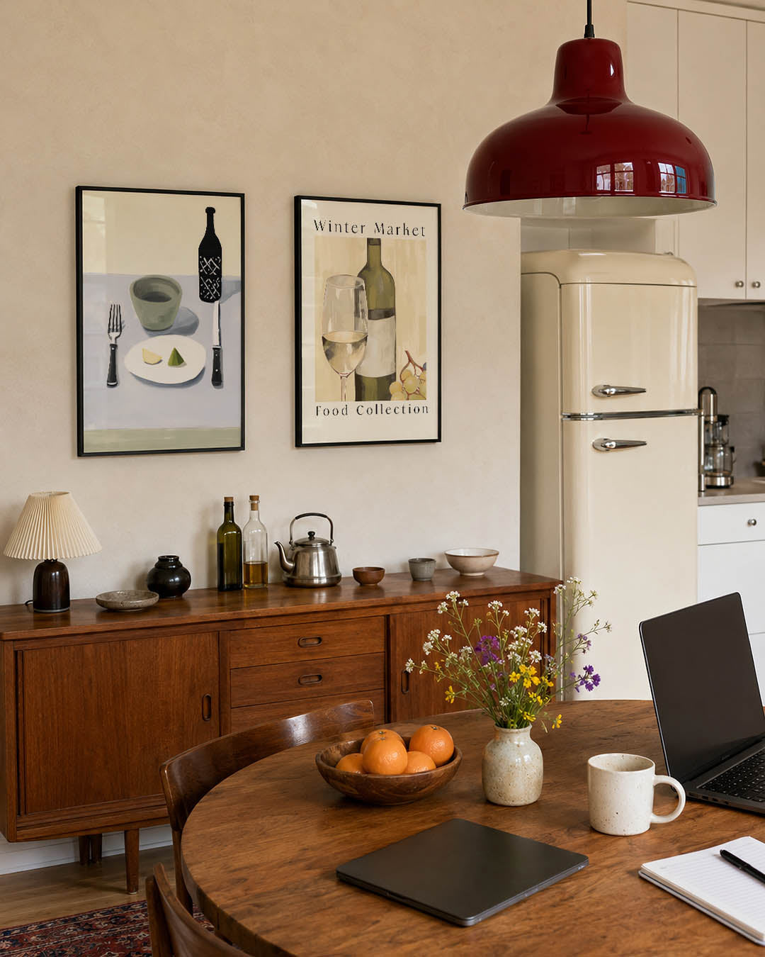 Eettafel compositie Posterset